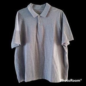 St. John Bay Short Sleeve Gray Polo Shirt Size XXL